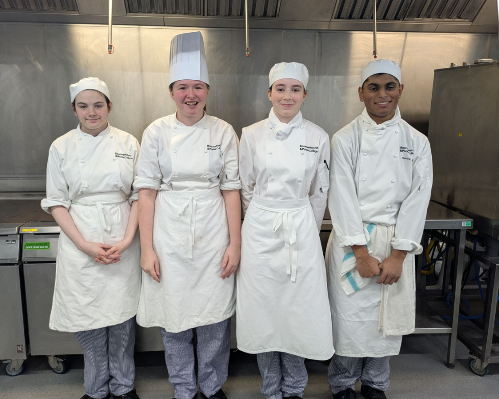 Royal Navy Chefs Bring Real-World Culinary Experience to Bournemouth and Poole College Students