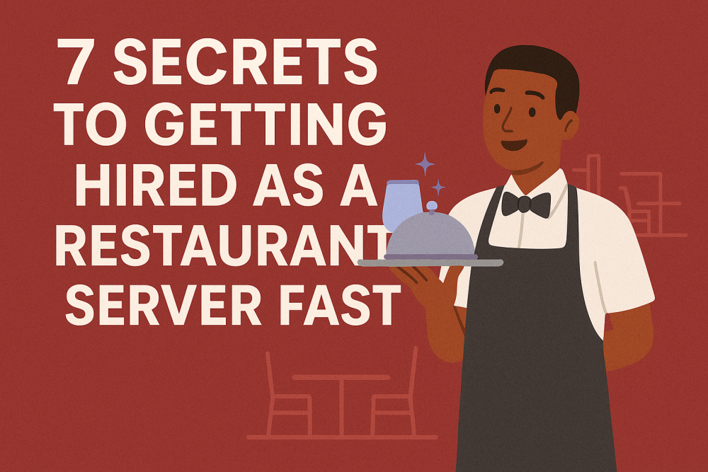 7 Secrets to Getting Hired as a Restaurant Server Fast