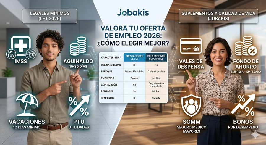 Prestaciones de Ley vs. Prestaciones Superiores: Guía para el Trabajador Mexicano en 2026