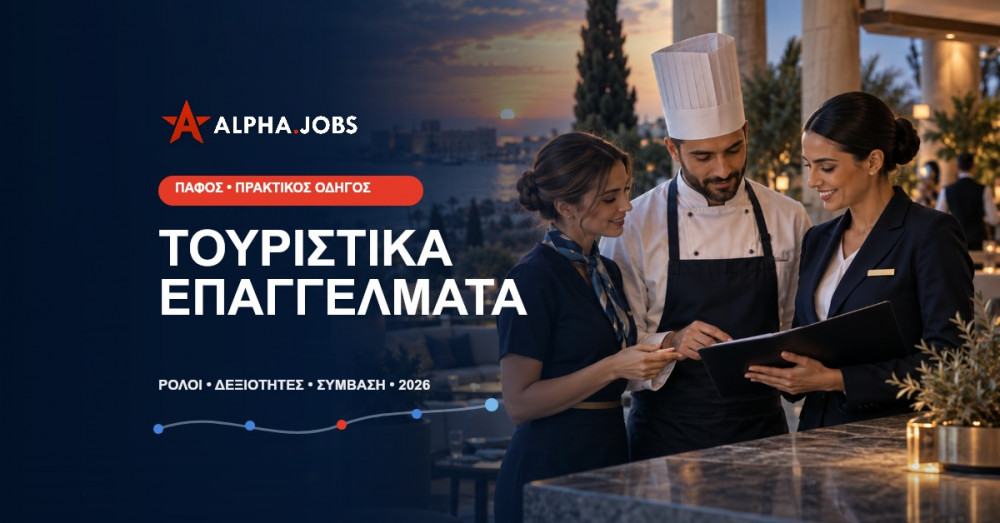 Τουριστικά Επαγγέλματα στην Πάφο: Πρακτικός Οδηγός Καριέρας για το 2026