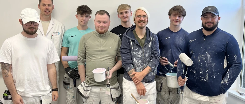 Ayrshire College students bring new life to Megan’s Space for World Mental Health Day