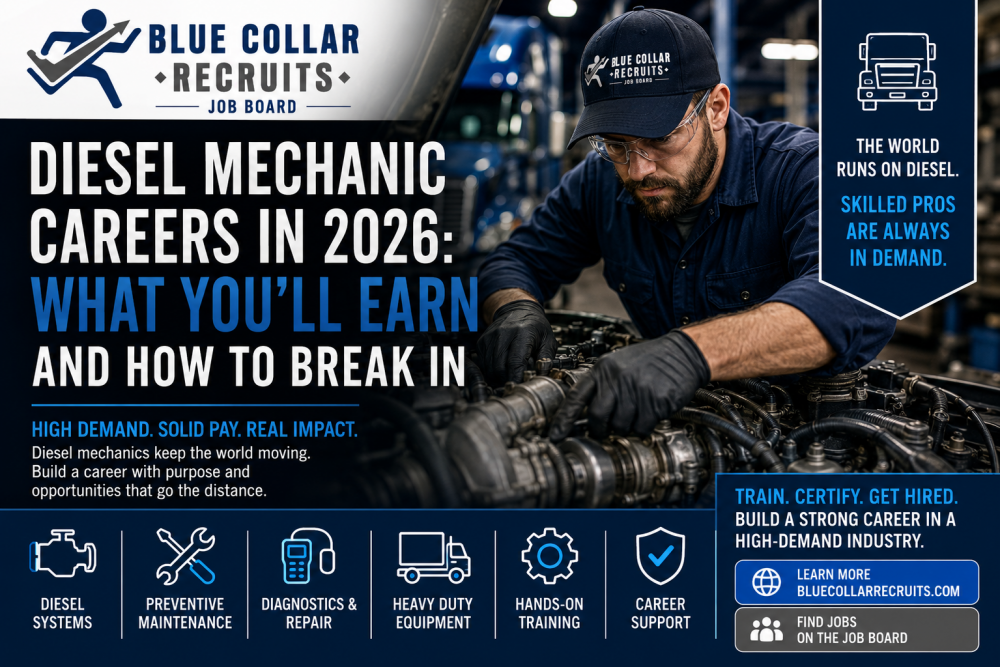 Diesel Mechanic Careers in 2026: What You'll Earn and How to Break In