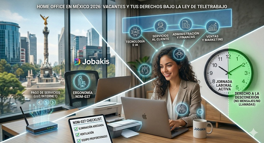 Home Office en México 2026: Vacantes y tus derechos bajo la Ley de Teletrabajo