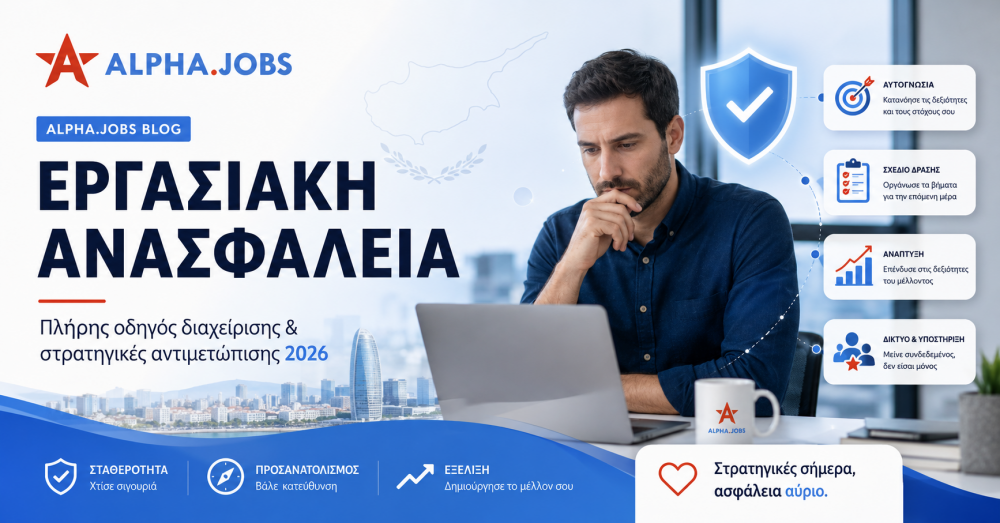 Εργασιακή ανασφάλεια: Πλήρης οδηγός διαχείρισης και στρατηγικές αντιμετώπισης το 2026