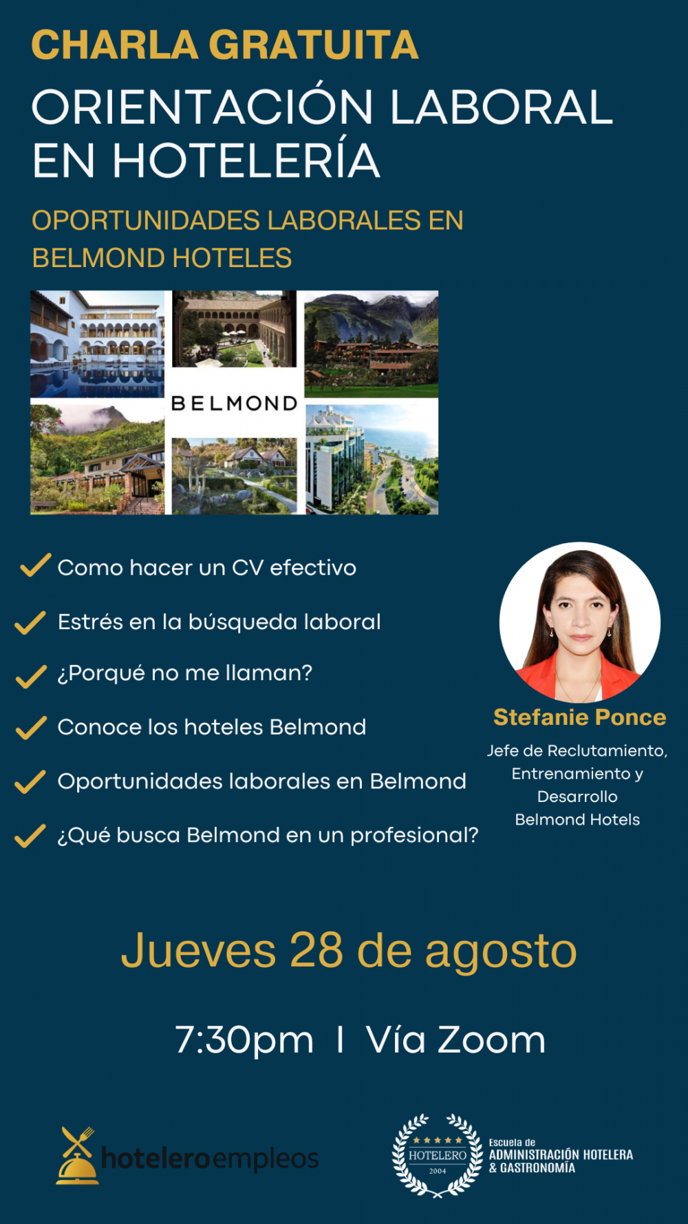 Charla de Orientación Laboral - Belmond Hotels