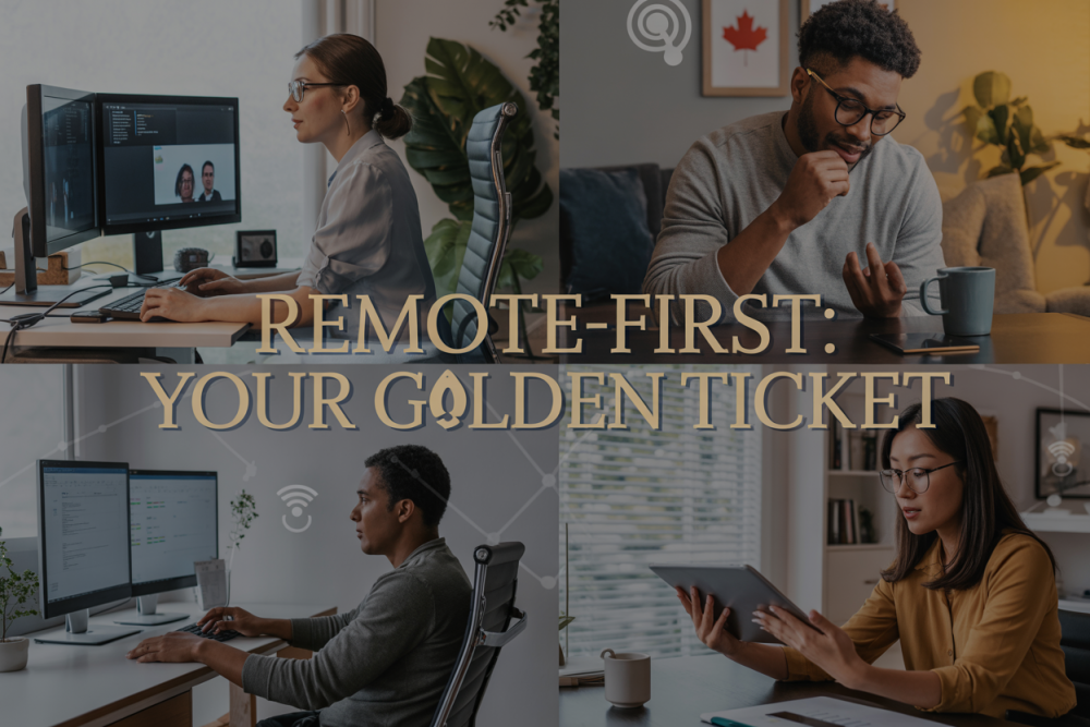 Why Remote-First Canadian Companies Are Your Golden Ticket