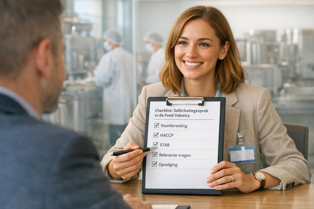 Checklist: Sollicitatiegesprek in de Food Industry