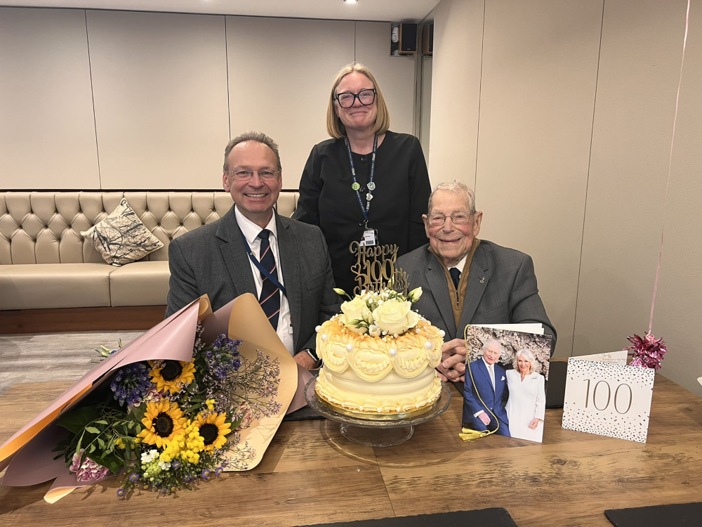 Former student-turned-teacher celebrates 100th birthday at college
