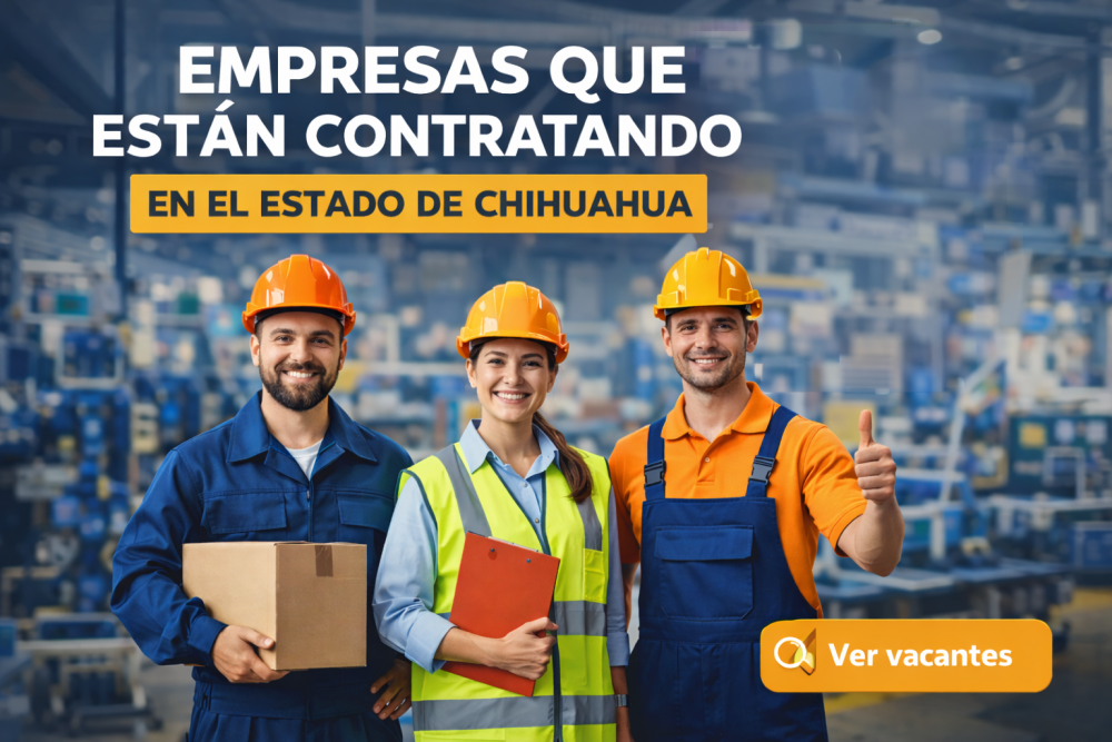 Empresas que están contratando en el estado de Chihuahua este mes