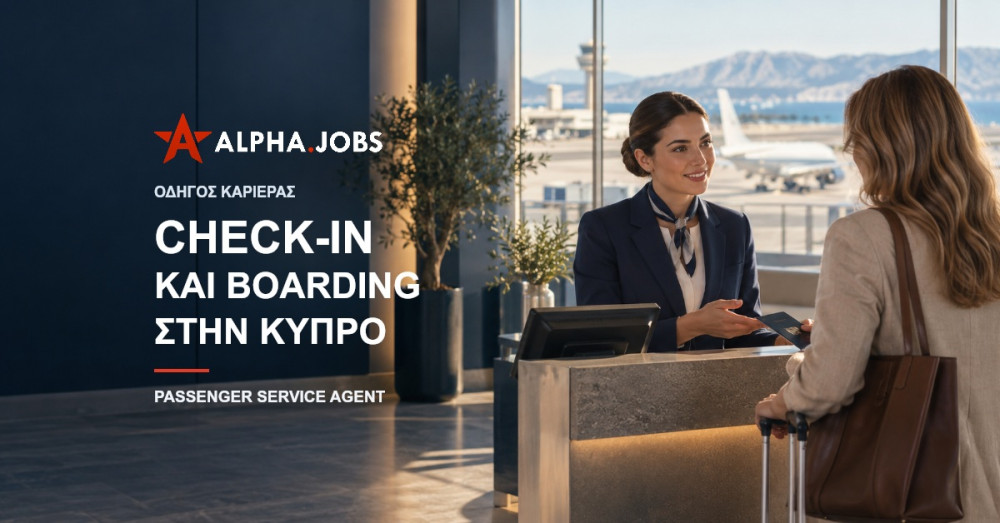 Passenger Service Agent στην Κύπρο: Check-in, Boarding και Πρώτη Εργασία