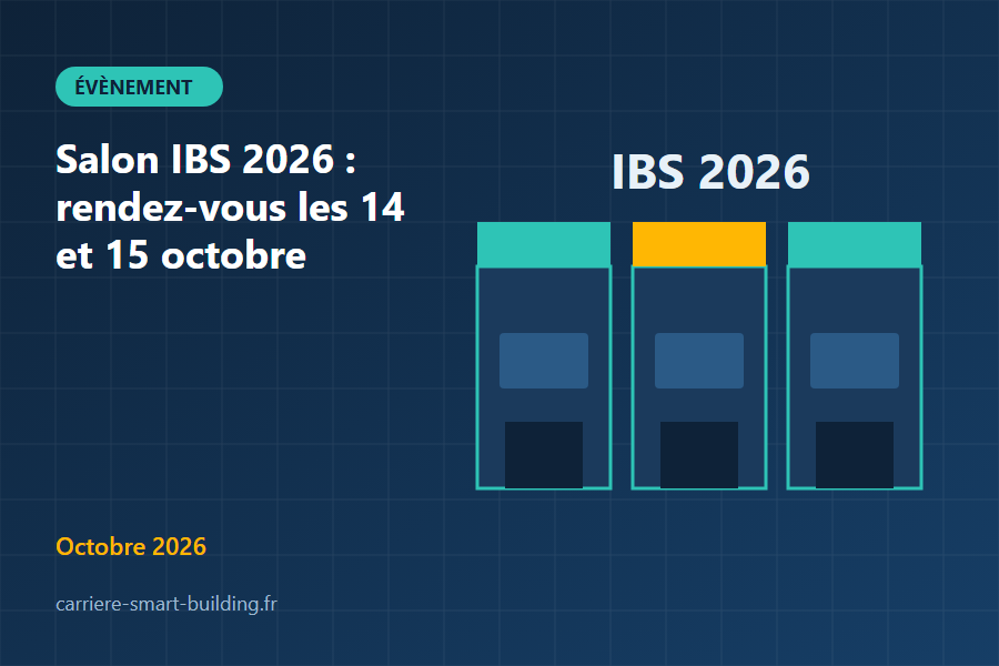 IBS 2026 : rendez-vous les 14 et 15 octobre au cœur du bâtiment intelligent