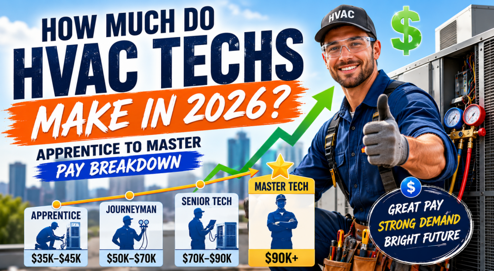 How Much Do HVAC Techs Make in 2026? Apprentice to Master Pay Breakdown