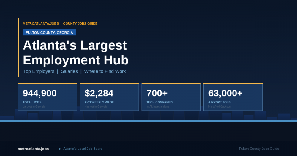 Jobs in Fulton County, GA: Atlanta's Largest Employment Hub
