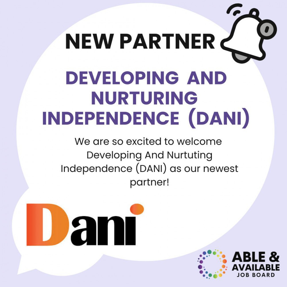 We are excited to welcome Developing And Nurturing Independence (DANI) as our newest partner!