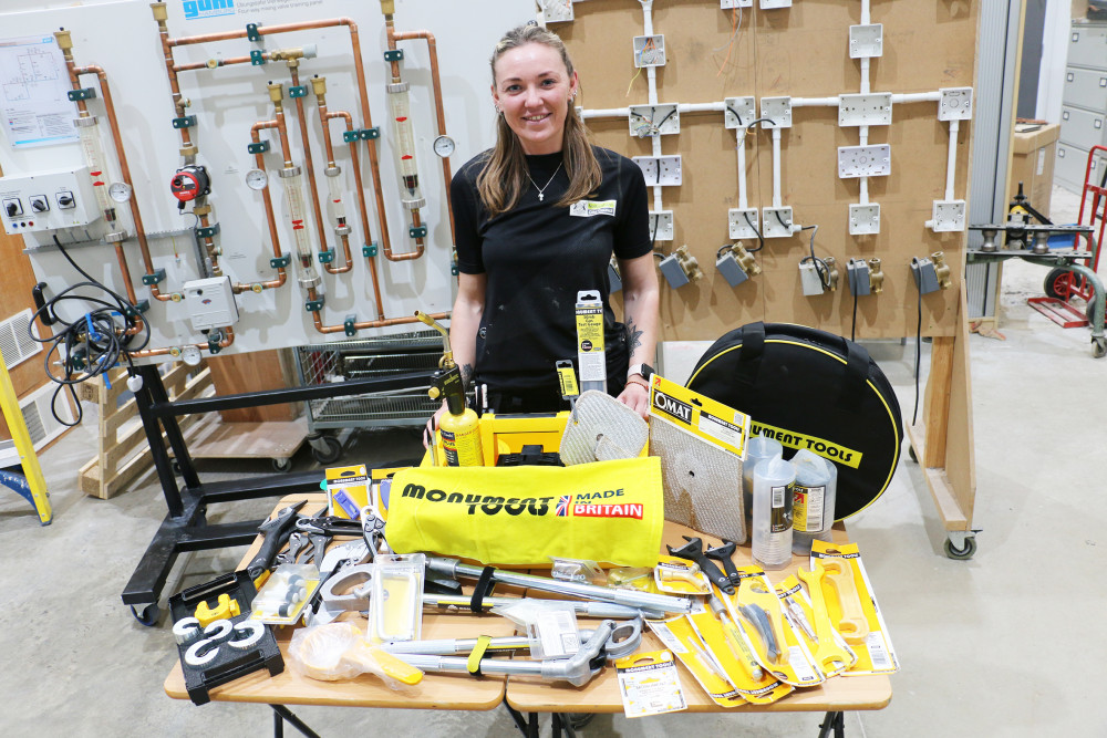 Apprentice plumber flushed with success after securing prestigious bursary
