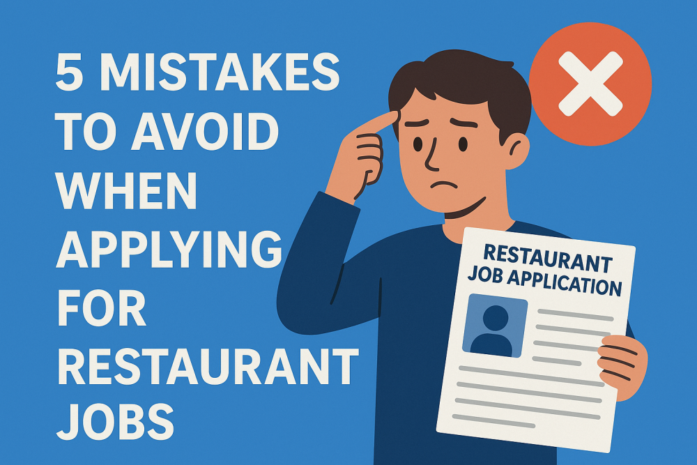 5 Mistakes to Avoid When Applying for Restaurant Jobs
