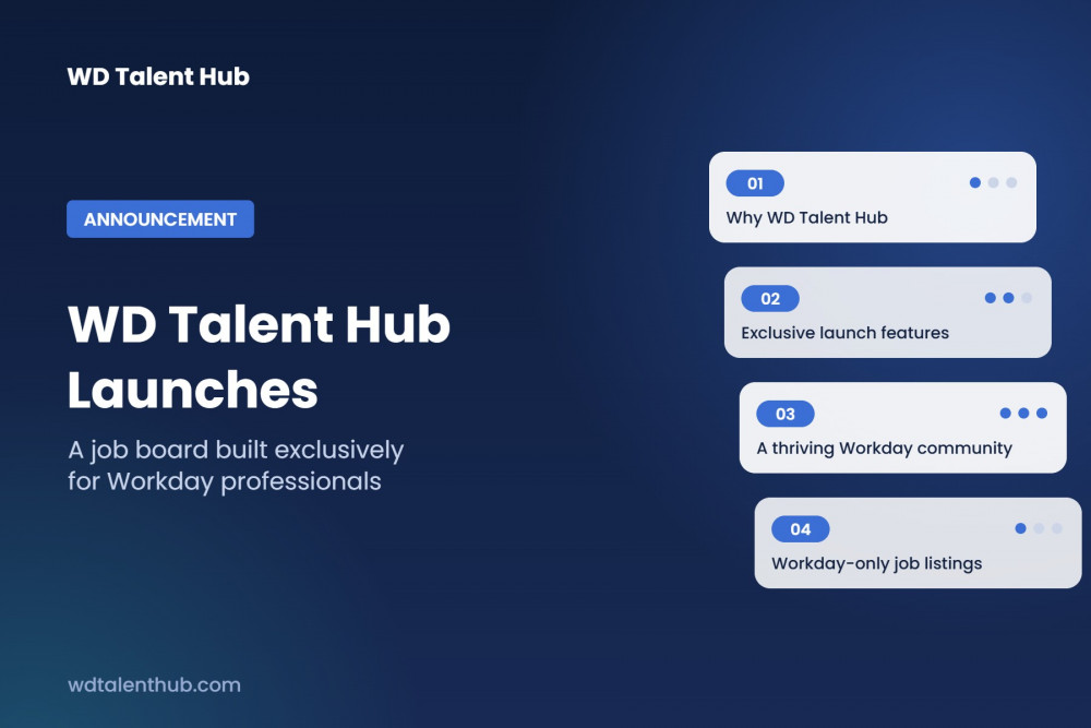 WD Talent Hub Launches: A Revolutionary Job Board Exclusively for Workday Professionals