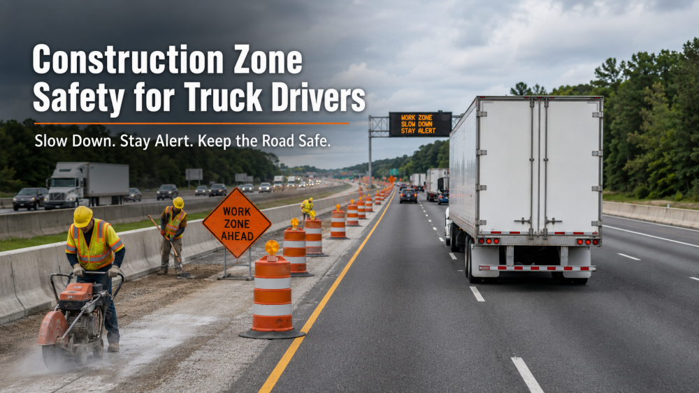 Construction Zone Safety for Truck Drivers: Work Zone Tips for Safer Driving