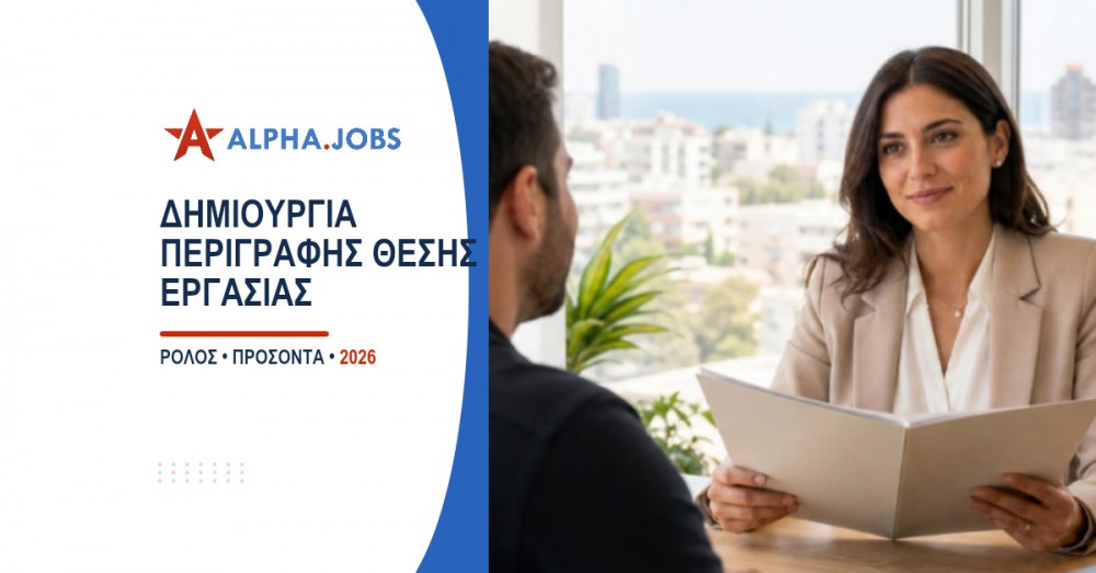 Περιγραφή θέσης εργασίας: Πρότυπο και οδηγός για εργοδότες (2026)