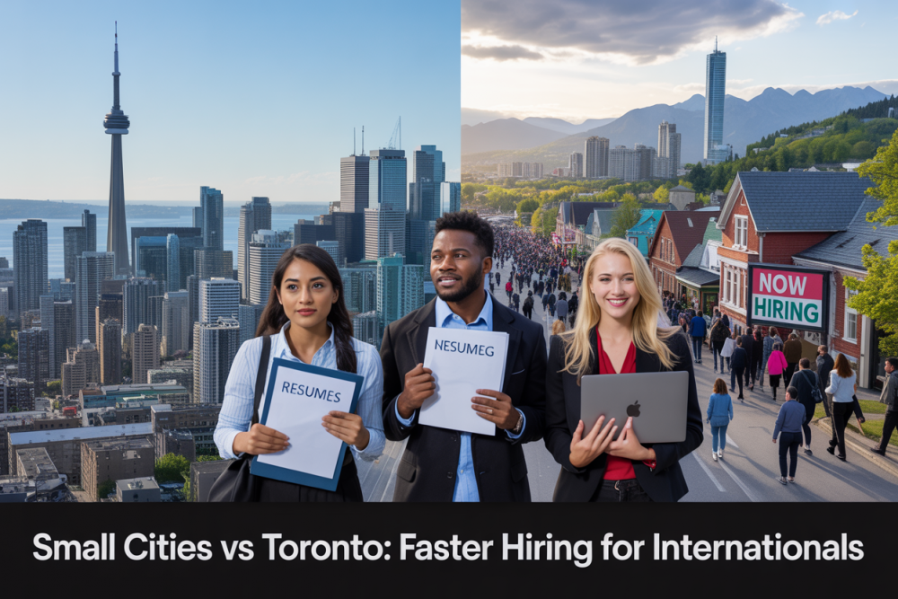 Small Canadian Cities vs. Toronto: Where Internationals Get Hired Faster