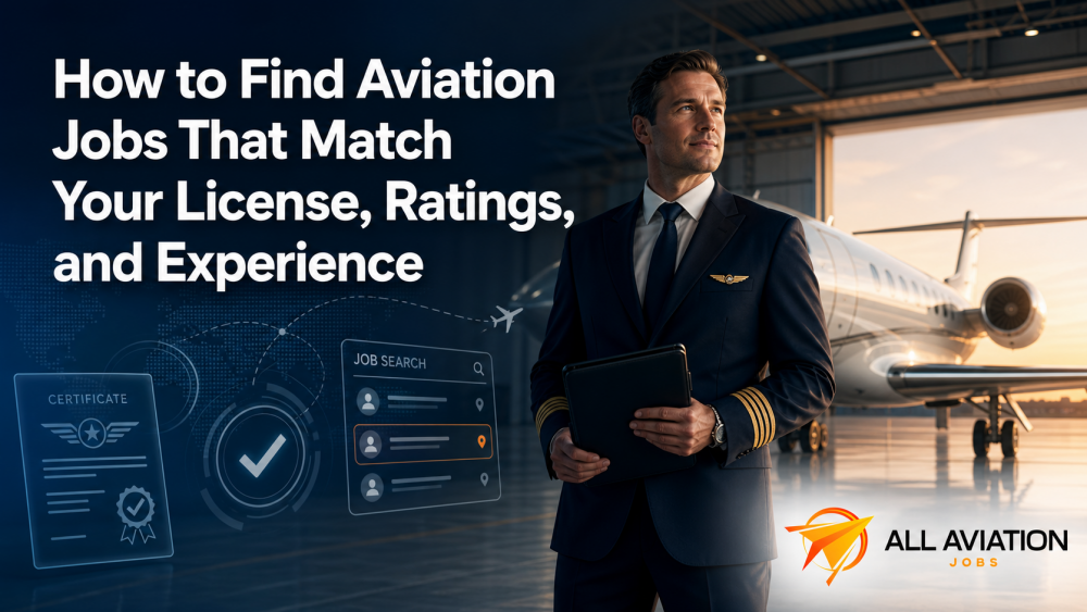 How to Find Aviation Jobs That Match Your License, Ratings, and Experience