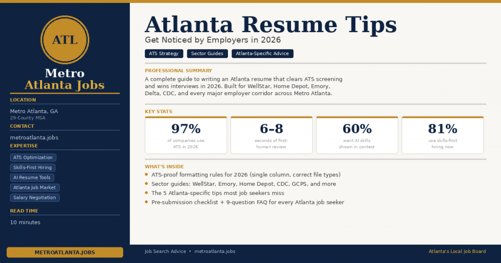 Atlanta Resume Tips: Get Noticed by Employers in 2026