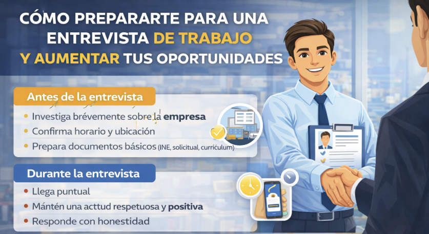 Cómo prepararte para una entrevista de trabajo y aumentar tus oportunidades