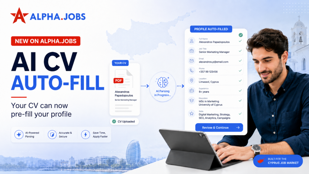 New on Alpha.jobs: Your CV Can Now Auto-Fill Your Profile with AI
