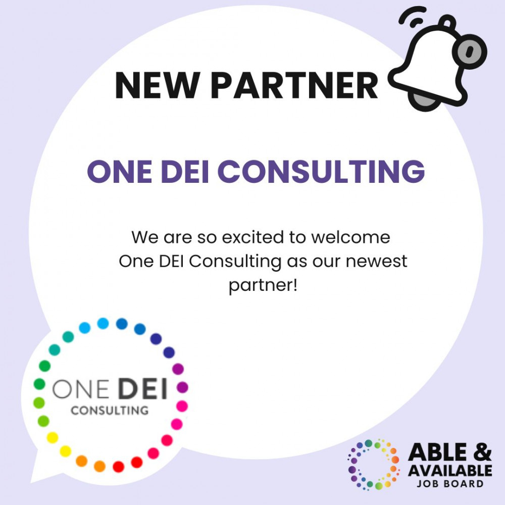 We are excited to welcome One DEI Consulting as our newest partner!