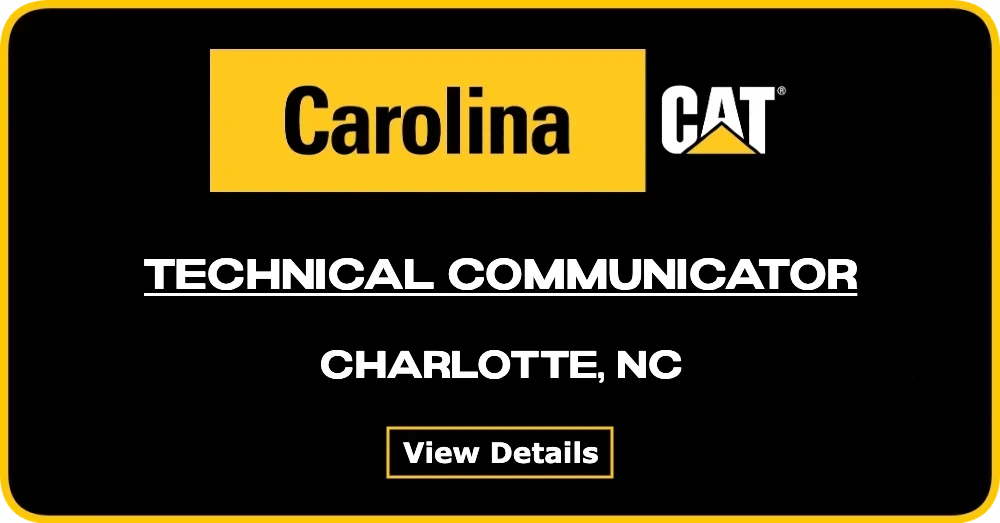 Technical Communicator - Charlotte, NC @ Carolina Cat
