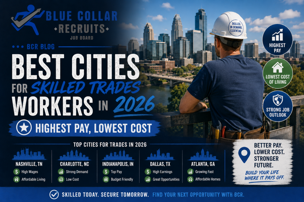 Best Cities for Skilled Trades Workers in 2026 (Highest Pay, Lowest Cost)