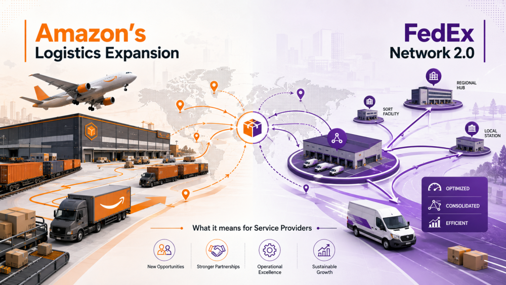 Amazon’s Logistics Expansion and FedEx Network 2.0: What Service Providers Should Watch
