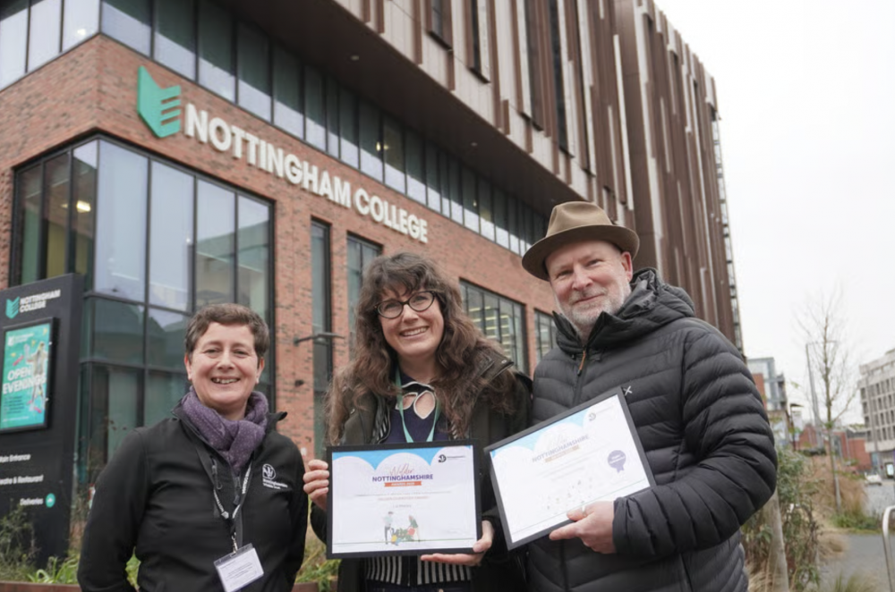 Proud to be wilder: Nottingham College celebrating another sustainable win
