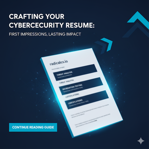 Crafting Your Cybersecurity Resume: First Impressions, Lasting Impact