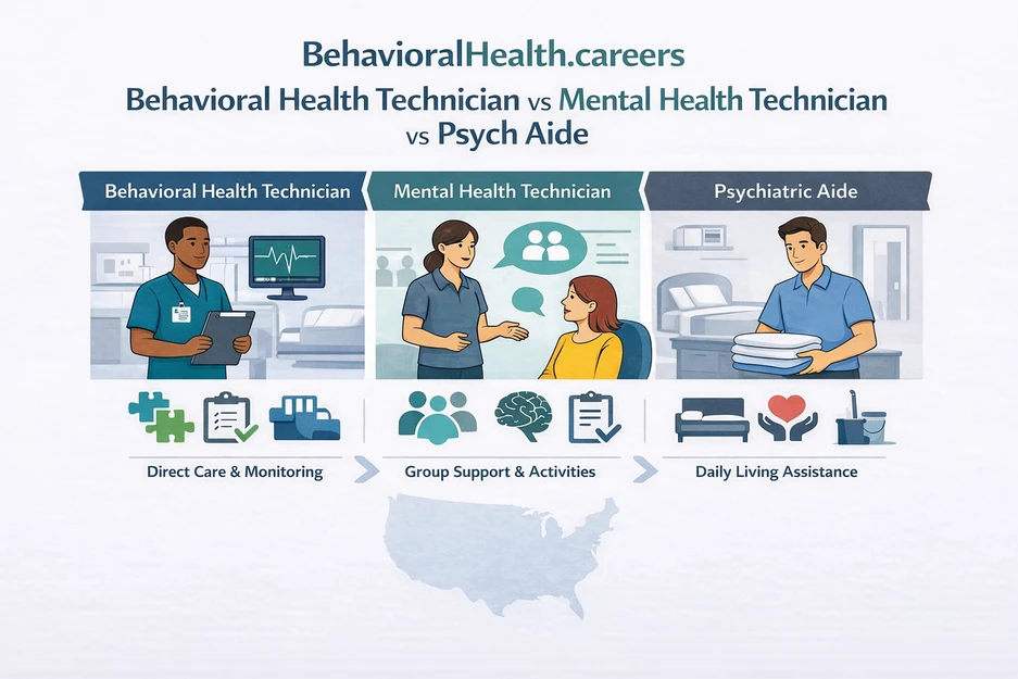 Behavioral Health Technician vs Mental Health Technician vs Psych Aide: Comparison and Role Guide