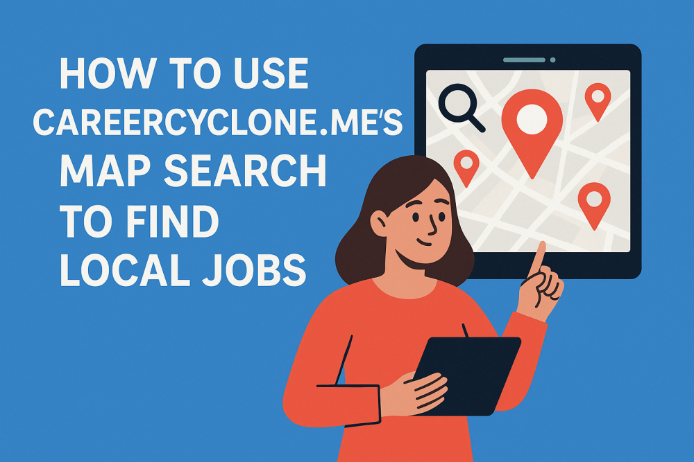 How to Use CareerCyclone.me’s Map Search to Find Local Jobs