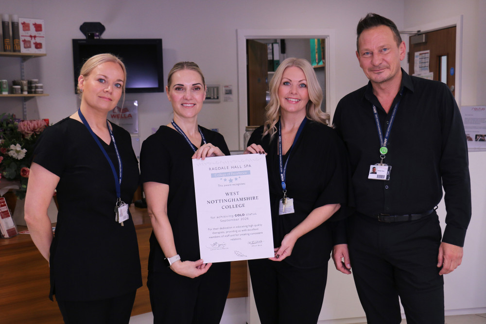 College celebrates hat-trick of gold awards from leading UK spa