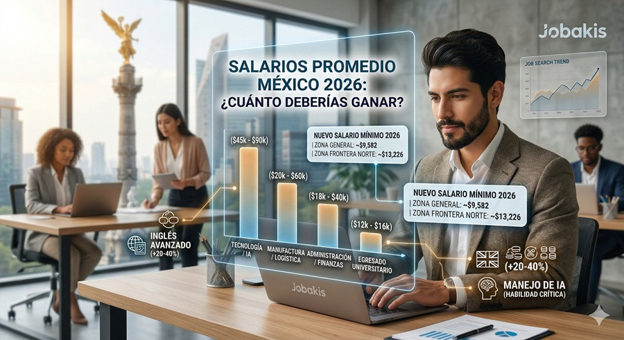 Salarios promedio en México 2026: ¿Cuánto deberías ganar?