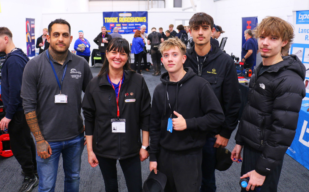 Roadshow gives construction students hands-on insight into tools of the trade