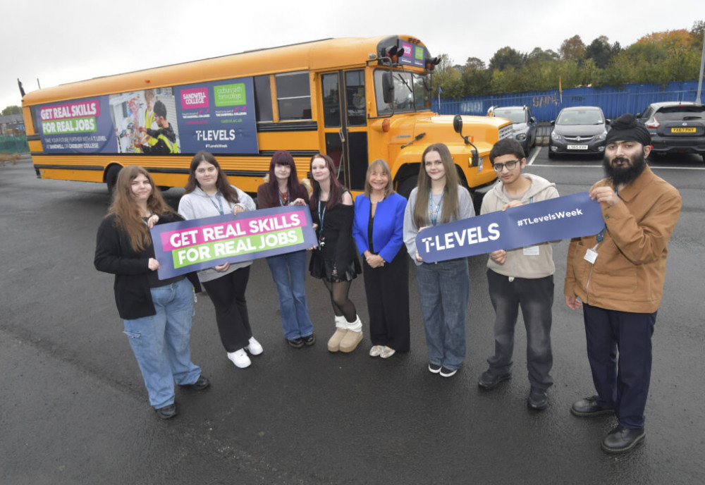 The Sandwell Colleges Take T Levels on the Road with the Big Yellow Bus