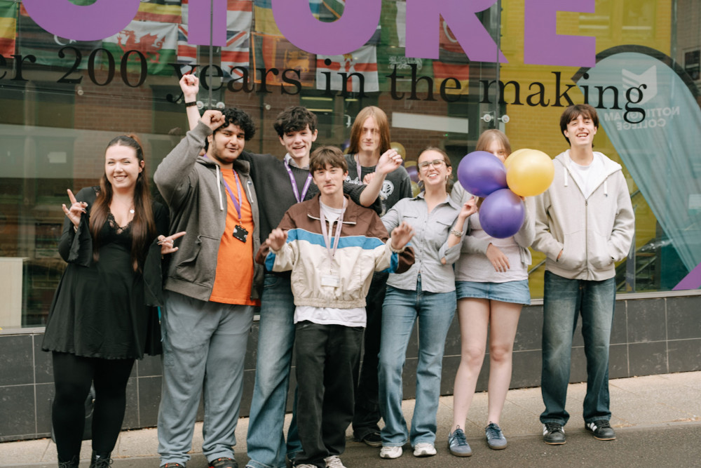 Record number of Nottingham College students receive GCSE results