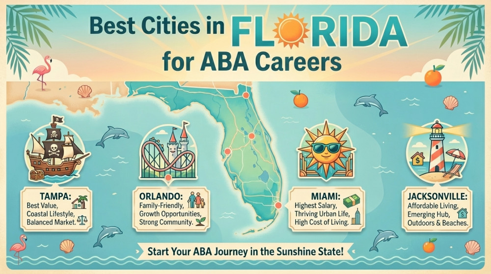 Best Cities in Florida for ABA Careers