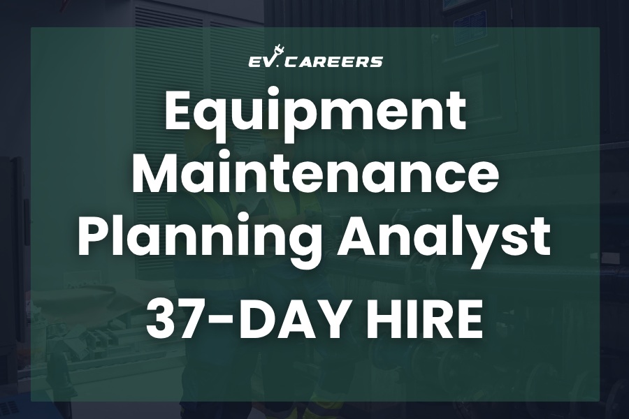 Equipment Maintenance Planning Analyst Hired in 37 Days