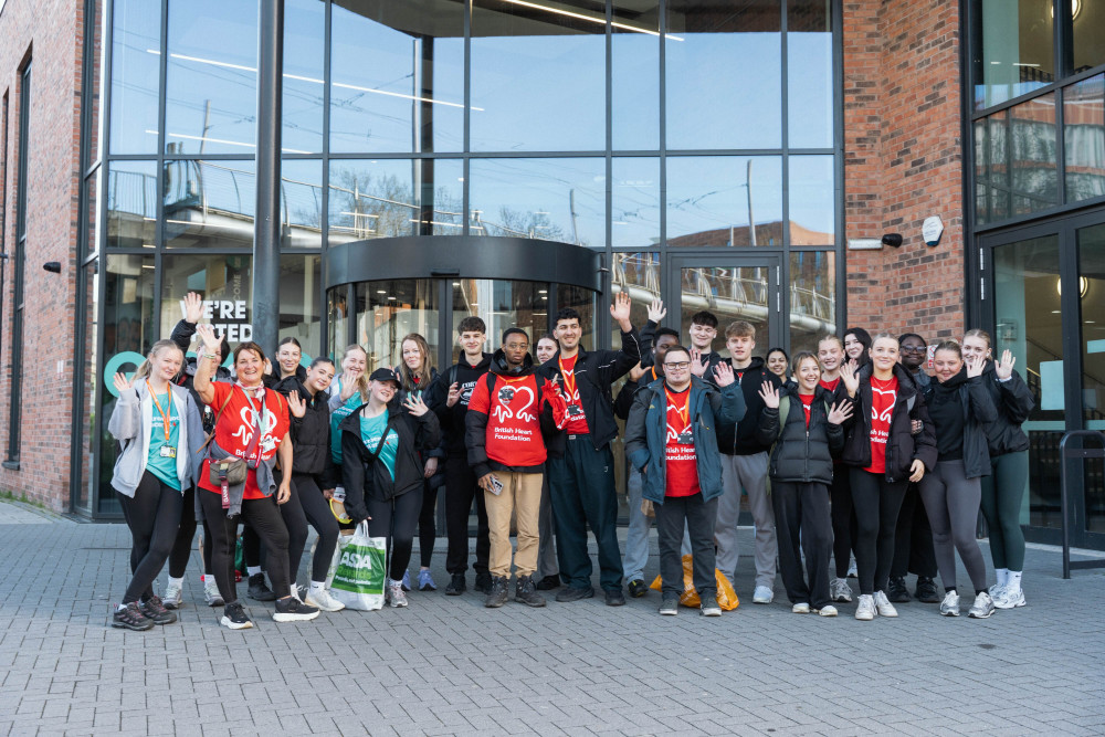 Aviation Students Jet Off on 22-mile Walk for Charity