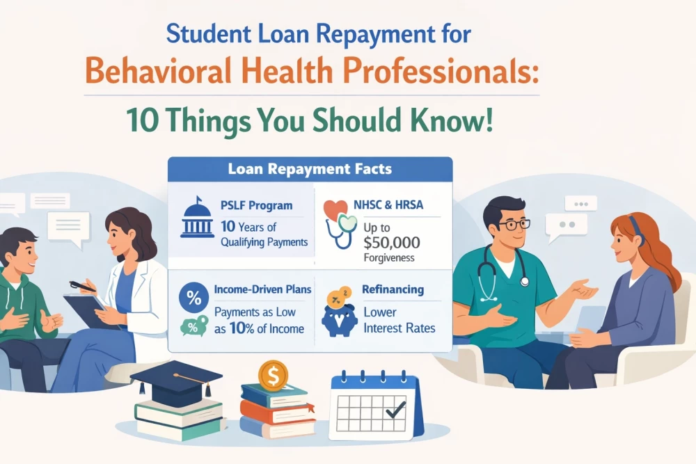 Student Loan Repayment for Behavioral Health Professionals: 10 Things You Should Know