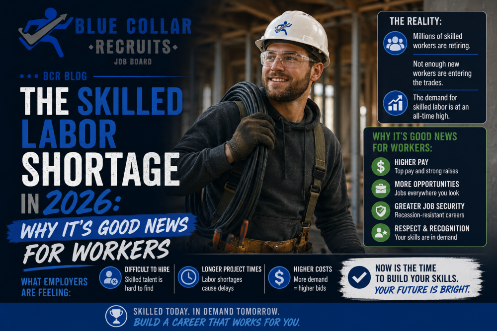 The Skilled Labor Shortage in 2026: Why It's Good News for Workers