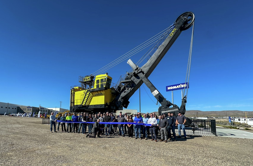 Giant P&H Electric Rope Shovel Travels to New Home for Komatsu Monument