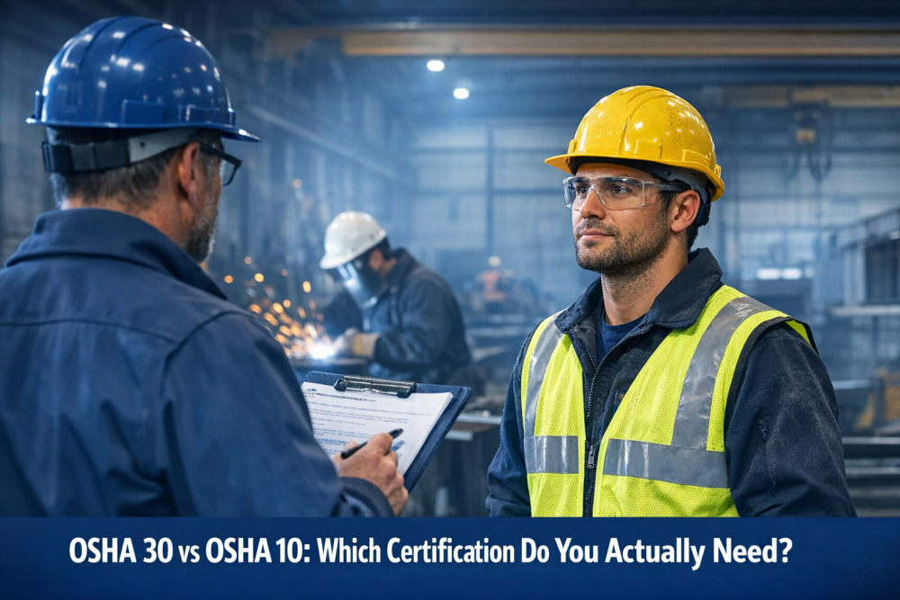 OSHA 30 vs OSHA 10: Which Certification Do You Actually Need?