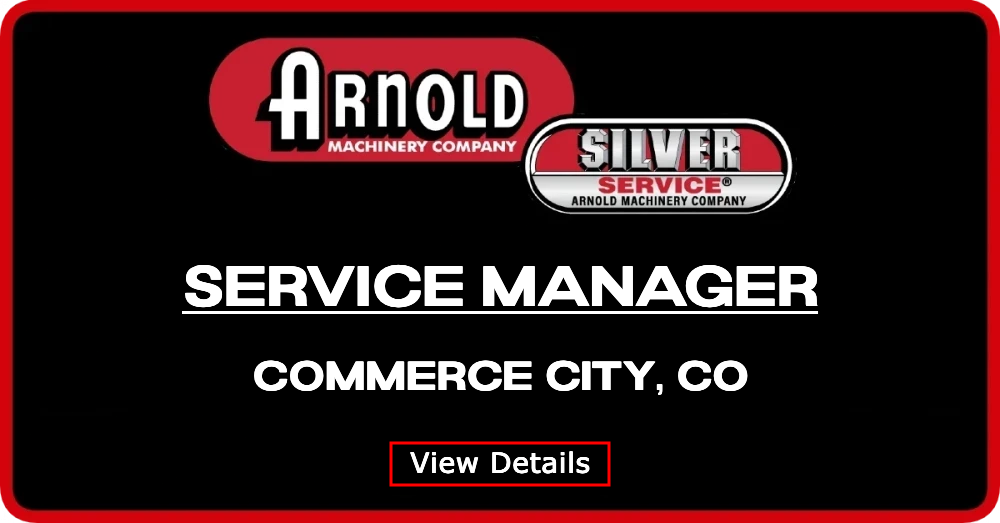 Hitachi Service Manager - Construction Equipment @ Arnold Machinery
