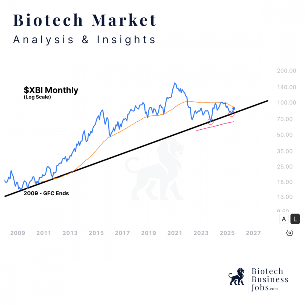 $XBI Holding Its Long-Term Trend: A Sign of Hope for Biotech?
